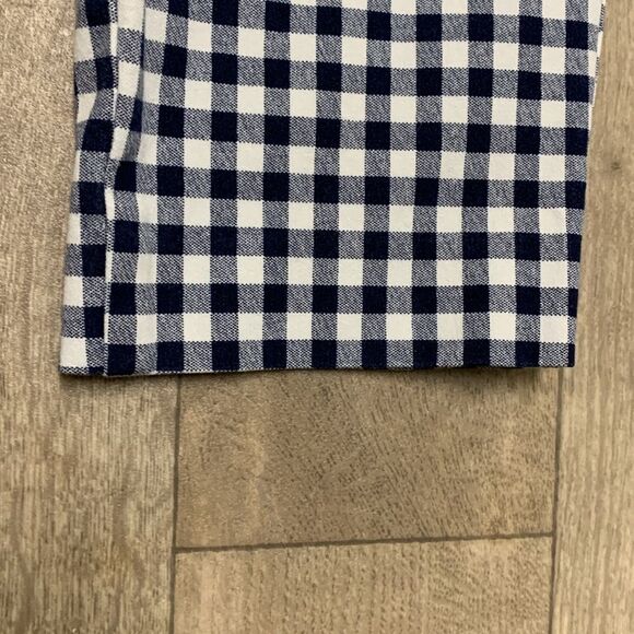 Womens Old Navy Pixie High Rise‎ Casual Dress Checkered Ankle Crop Pants - Picture 3 of 8